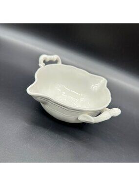 Vintage Gravy Sauce Boat Ironstone Serving Dish 1980s Arita Santa Clara Spain